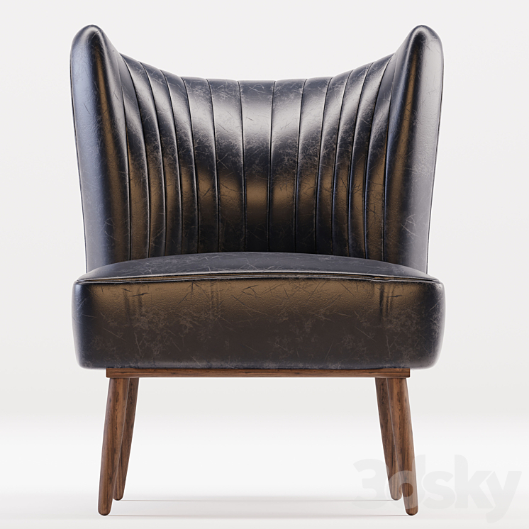 Modern armchair 3DS Max - thumbnail 2