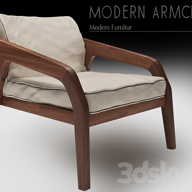 Modern Armcheir 3ds Max - thumbnail 2