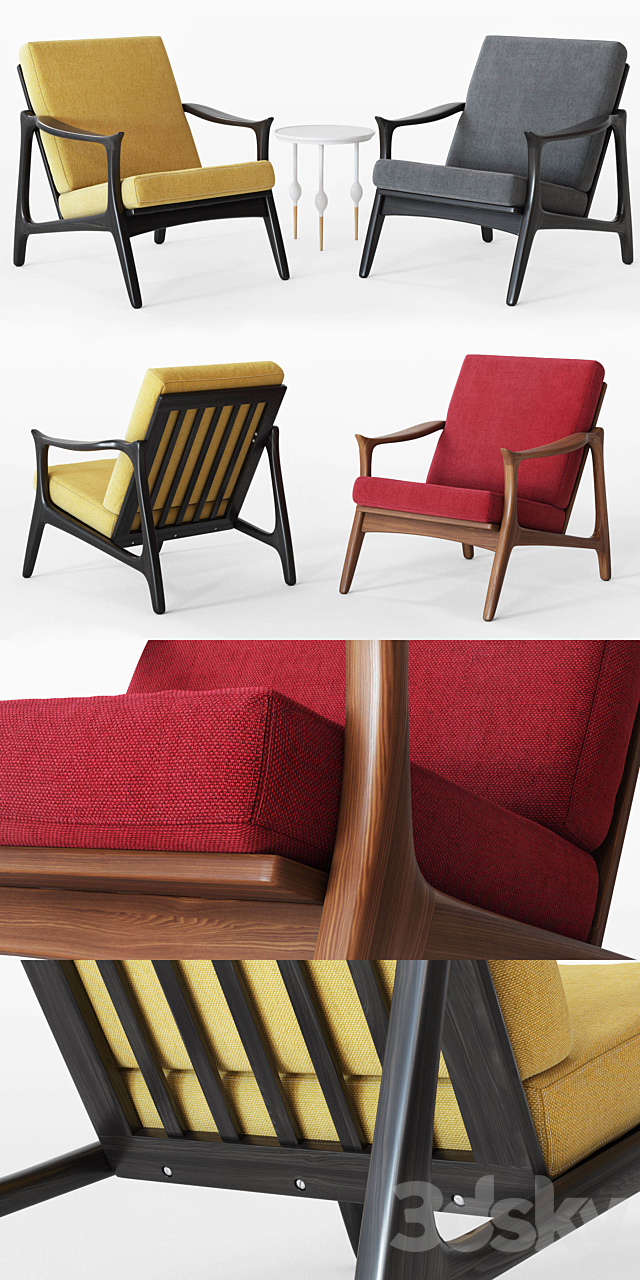 Modway Pace Armchair 3DSMax File - thumbnail 2