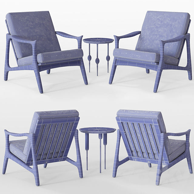 Modway Pace Armchair 3DSMax File - thumbnail 3