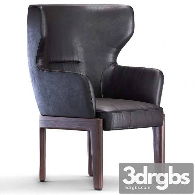 Molteni & c-chelsea- armchair with armrests 3dsmax Download - thumbnail 1