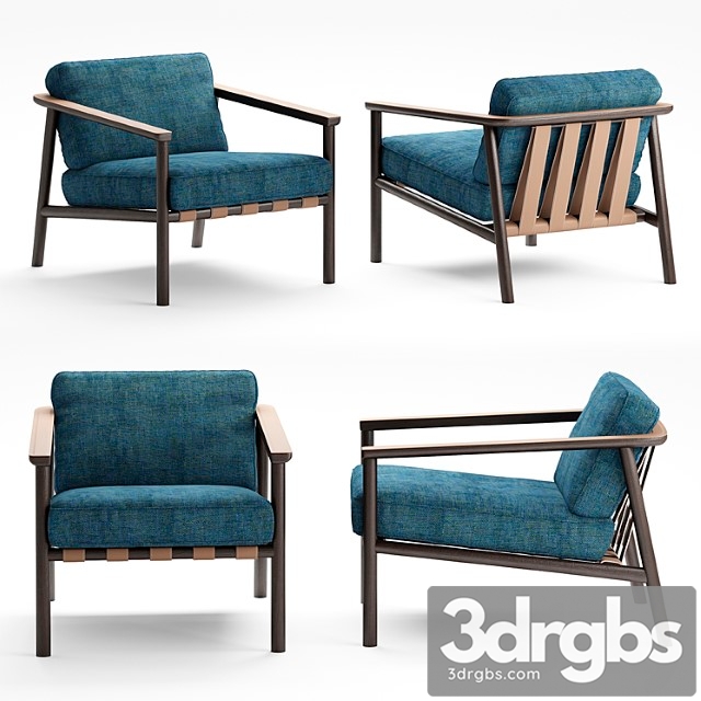 Molteni & c gillis armchair 3dsmax Download - thumbnail 1