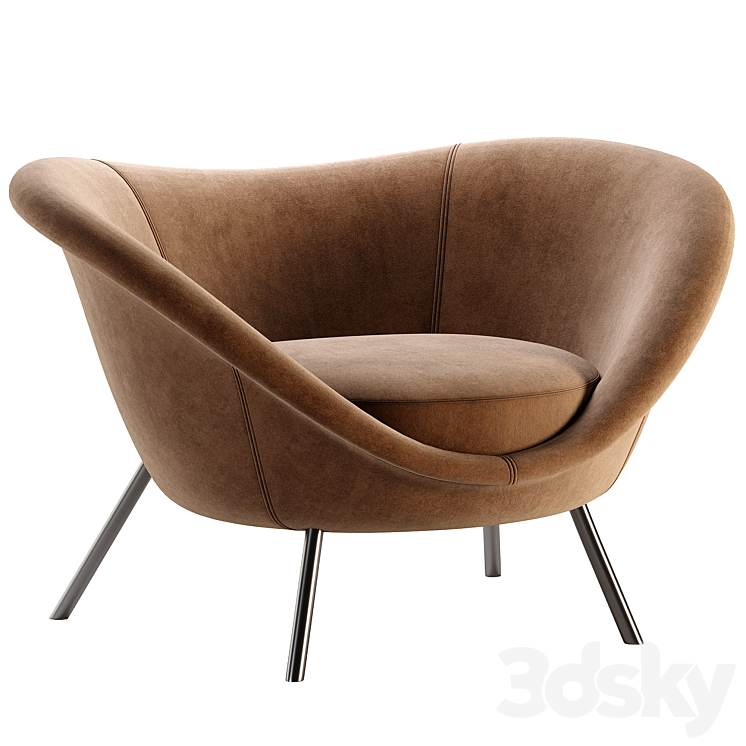 Molteni chair 3DS Max Model - thumbnail 1