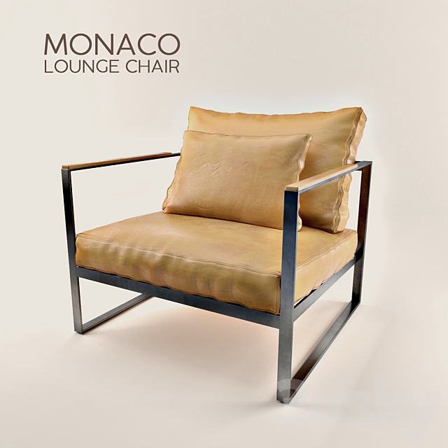 MONACO | Armchair 3ds Max - thumbnail 1