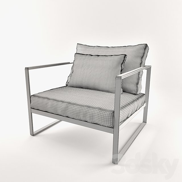 MONACO | Armchair 3ds Max - thumbnail 2