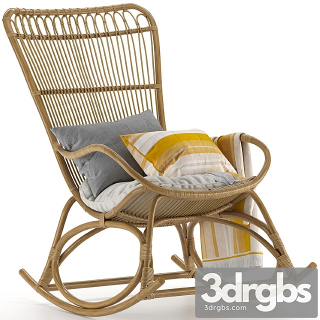 Monet Rocking Chair 3dsmax Download - thumbnail 1