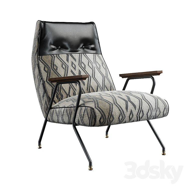 Monochromatic Quentin Chair 3DS Max - thumbnail 1