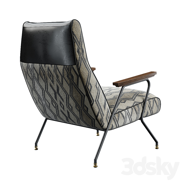 Monochromatic Quentin Chair 3DS Max - thumbnail 2