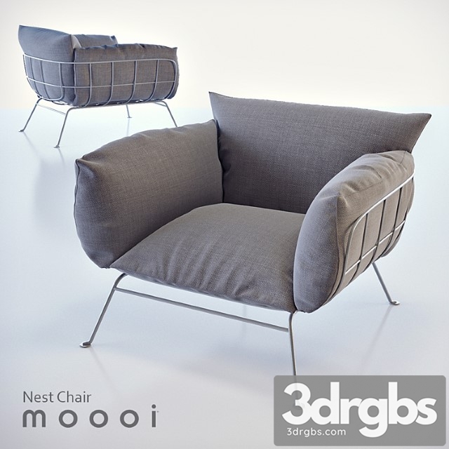 Moooi Nest Chair 3dsmax Download - thumbnail 1