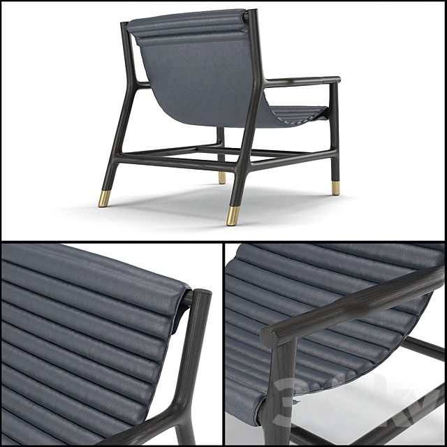 Morelato Joyce Lounge Chair 3DS Max Model - thumbnail 2