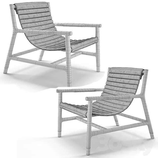 Morelato Joyce Lounge Chair 3DS Max Model - thumbnail 3