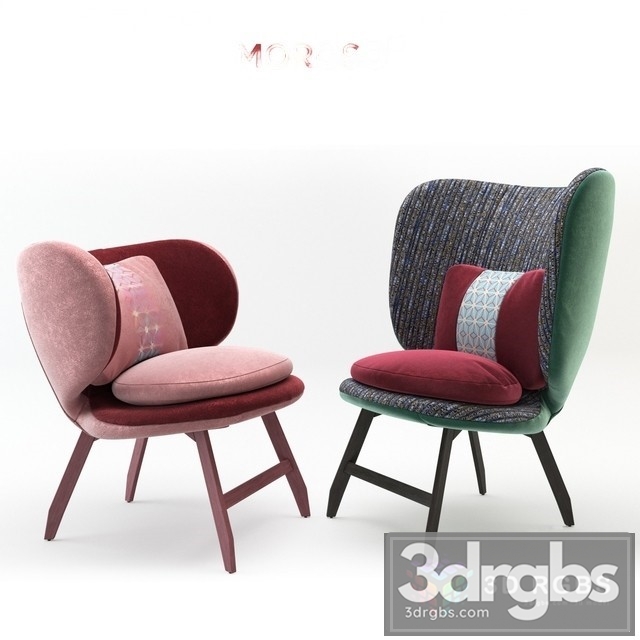 Moroso Ariel Small Moroso Ayub Armchair 3dsmax Download - thumbnail 1