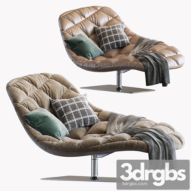 Moroso Bohemian Chaise Longue 3dsmax Download - thumbnail 1