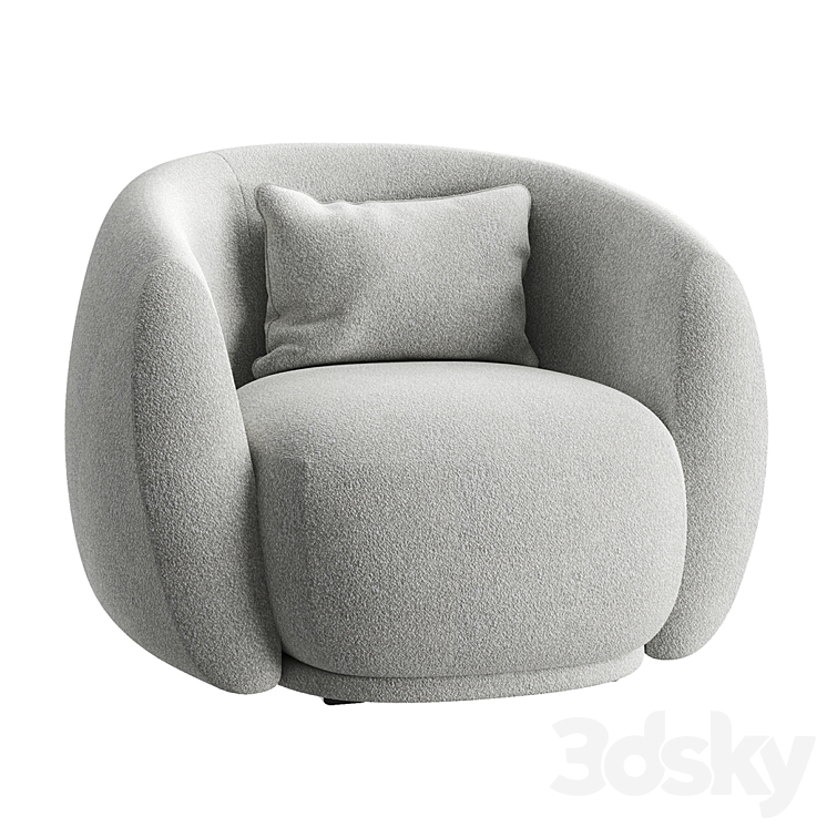 Moroso chair pacific 3DS Max - thumbnail 2