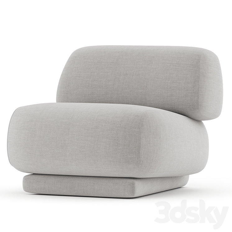 moroso gogan armchair 3DS Max Model - thumbnail 2