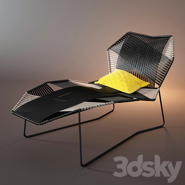 Moroso tropicalia chaise longue 3DS Max Model - thumbnail 3