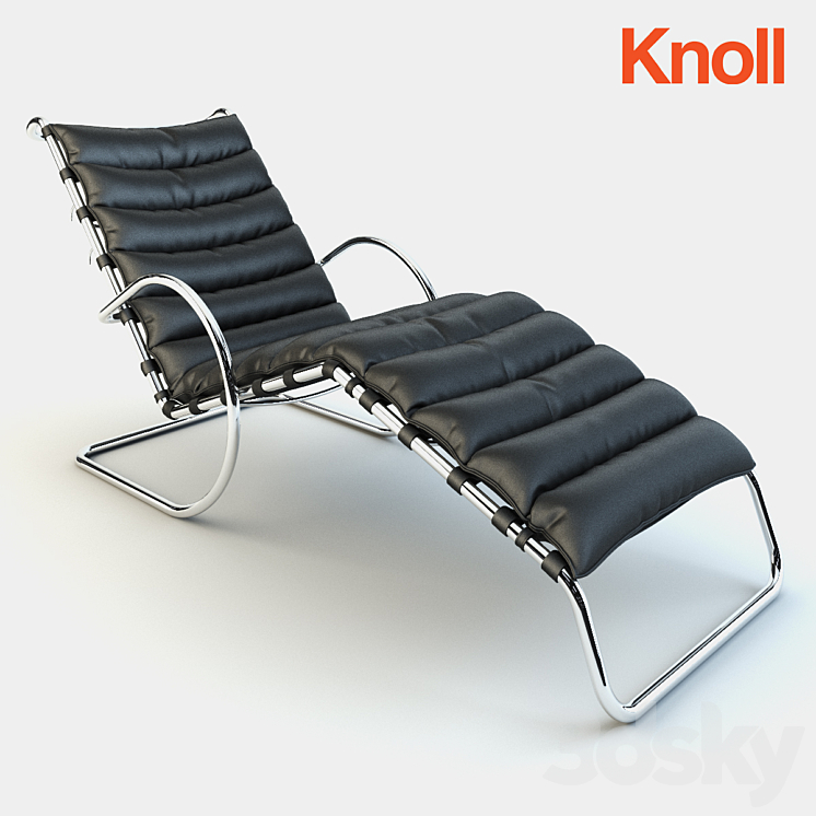 MR Adjustable Chaise Lounge 3DS Max - thumbnail 1