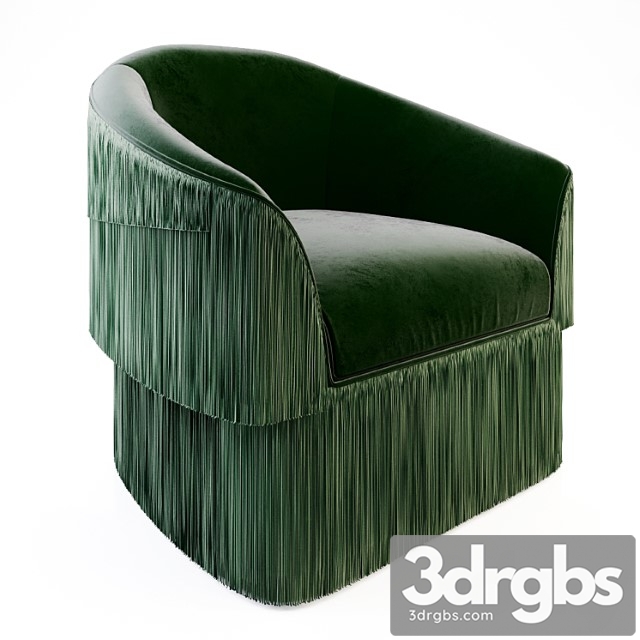 Munna fringes armchair 3dsmax Download - thumbnail 1