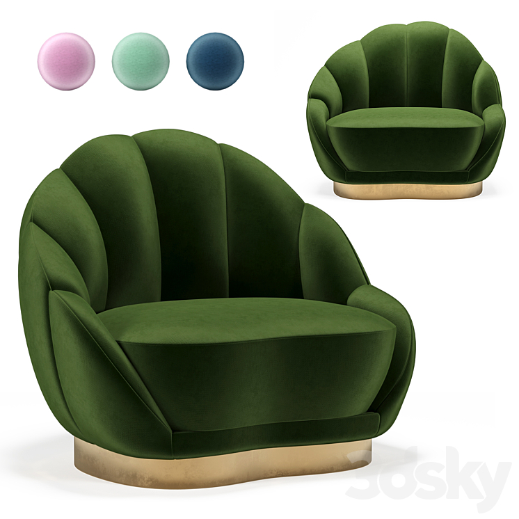 Munna Olympia Armchair 3DS Max - thumbnail 1