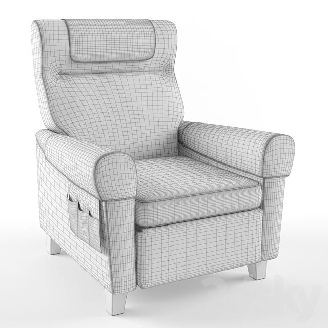 MUREN Recliner by IKEA 3DSMax File - thumbnail 2