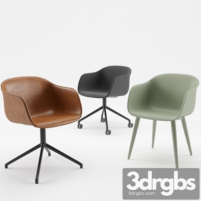 Muuto Fiber Armchair 6 3dsmax Download - thumbnail 1