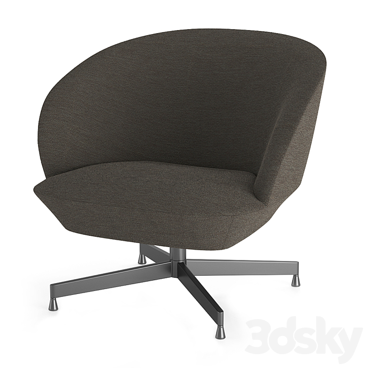 MUUTO. Oslo lounge chair. 3DS Max Model - thumbnail 3