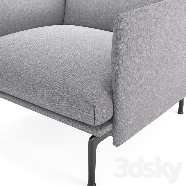 Muuto Outline Studio Chair 3ds Max - thumbnail 2