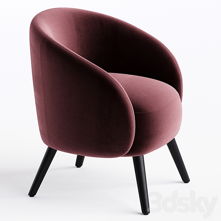 Mylo Accent Chair 3DS Max Model - thumbnail 2