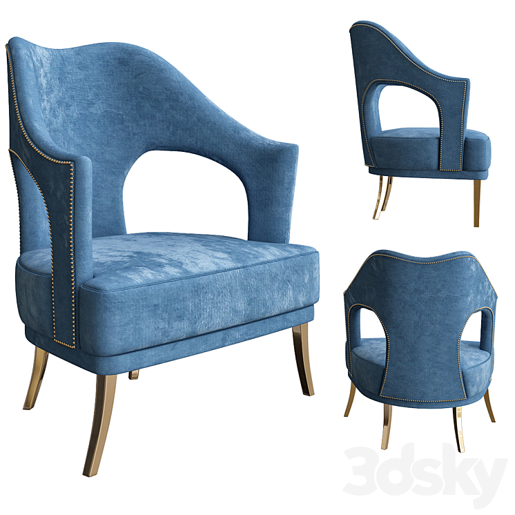 N20 armchair – Brabbu 3DS Max - thumbnail 1