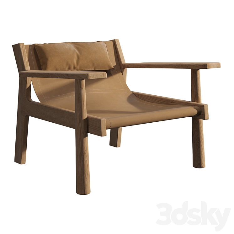 N903 Dune Lounge Chair 3DS Max - thumbnail 1