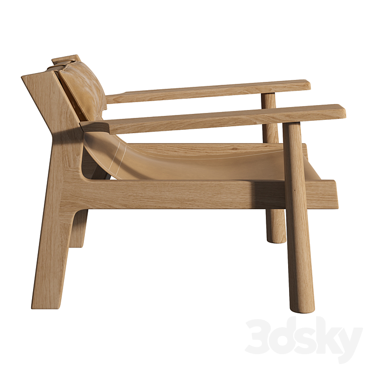 N903 Dune Lounge Chair 3DS Max - thumbnail 2