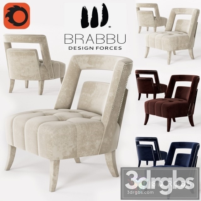 Naj Armchair 3dsmax Download - thumbnail 1