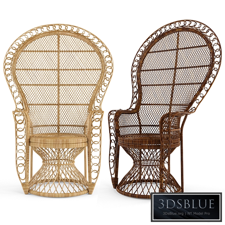 Nanu Heirloom Rattan Peacock Chair 3DS Max - thumbnail 3