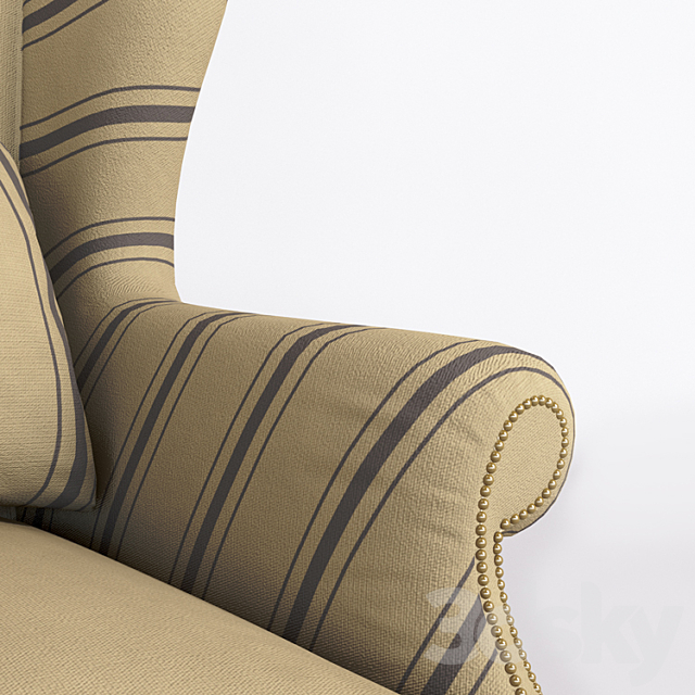 Napoleon Arm Chair 3DSMax File - thumbnail 3