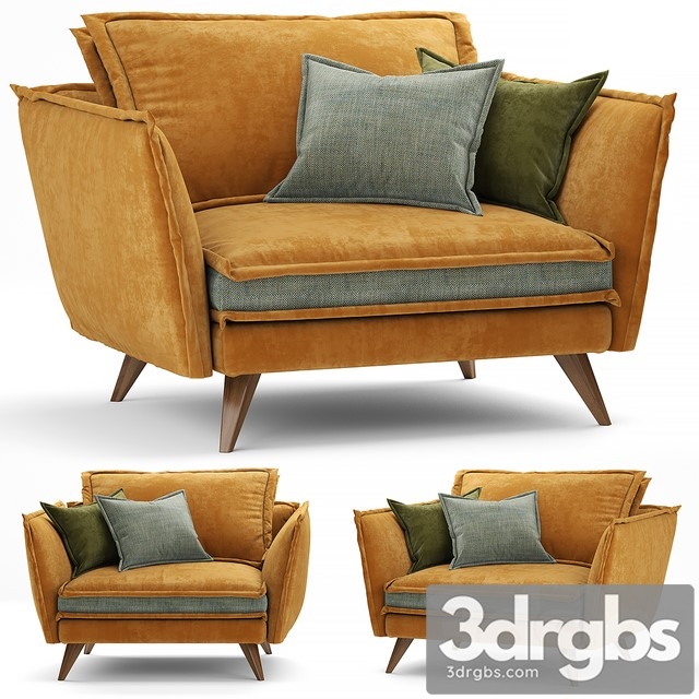 Naroznik Leone Armchair 3dsmax Download - thumbnail 1