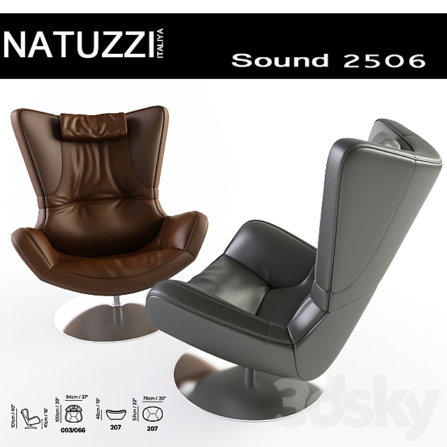 Natuxxi Sound Arm Chair 3DSMax File - thumbnail 1