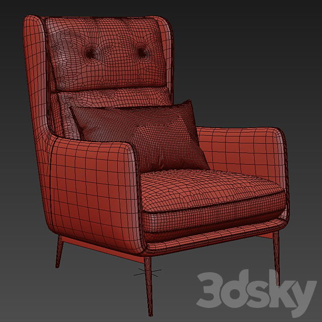 Natuzzi After Eight 3ds Max - thumbnail 3