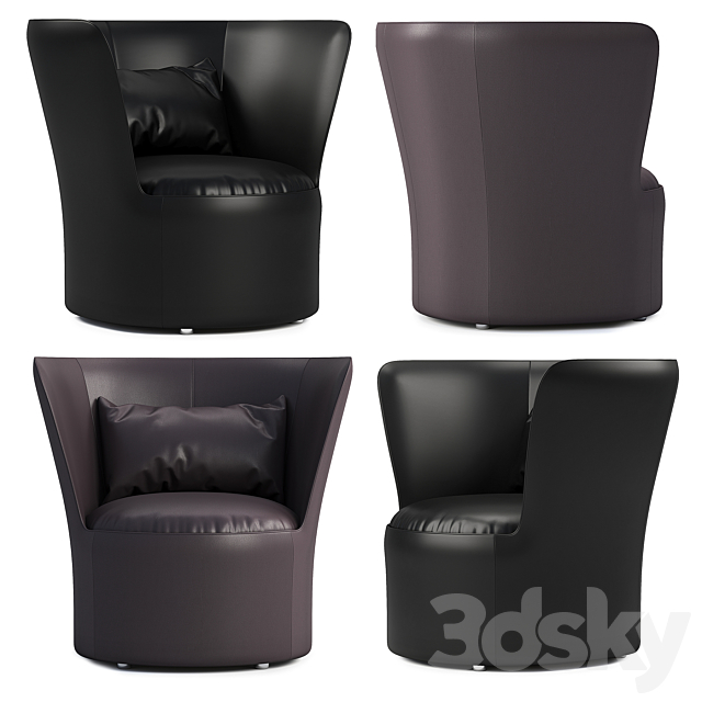 NATUZZI armchair Cape 3DSMax File - thumbnail 1