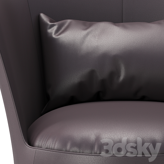 NATUZZI armchair Cape 3DSMax File - thumbnail 2