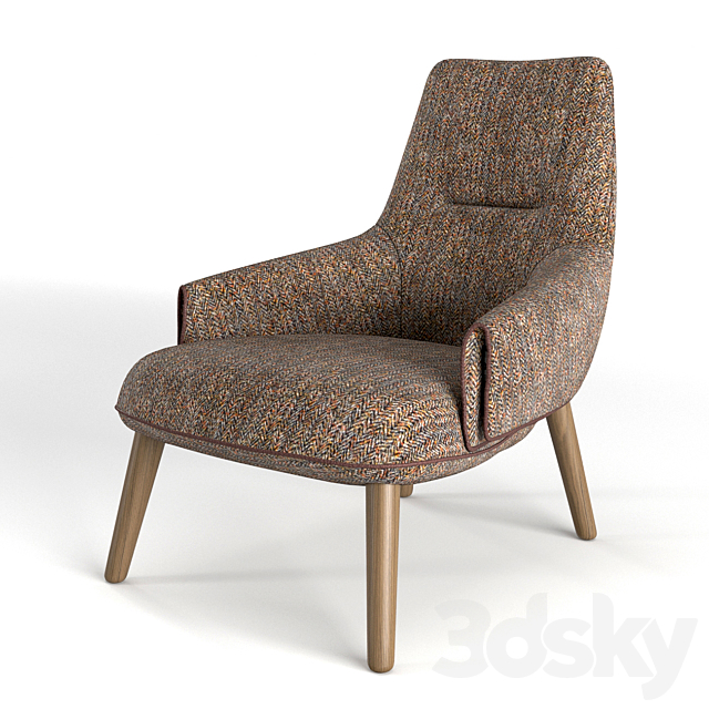 Natuzzi Armchair EMMA 3DSMax File - thumbnail 1