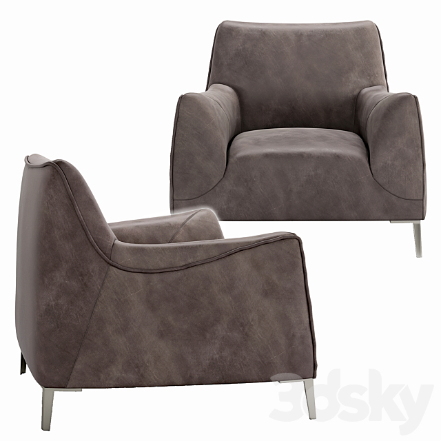 Natuzzi Armchairs DOLLY 3DSMax File - thumbnail 2