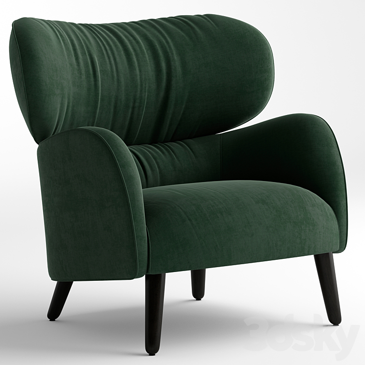 Natuzzi Blossom Armchair 3DS Max - thumbnail 1