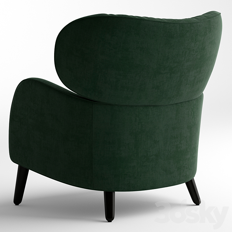 Natuzzi Blossom Armchair 3DS Max - thumbnail 2