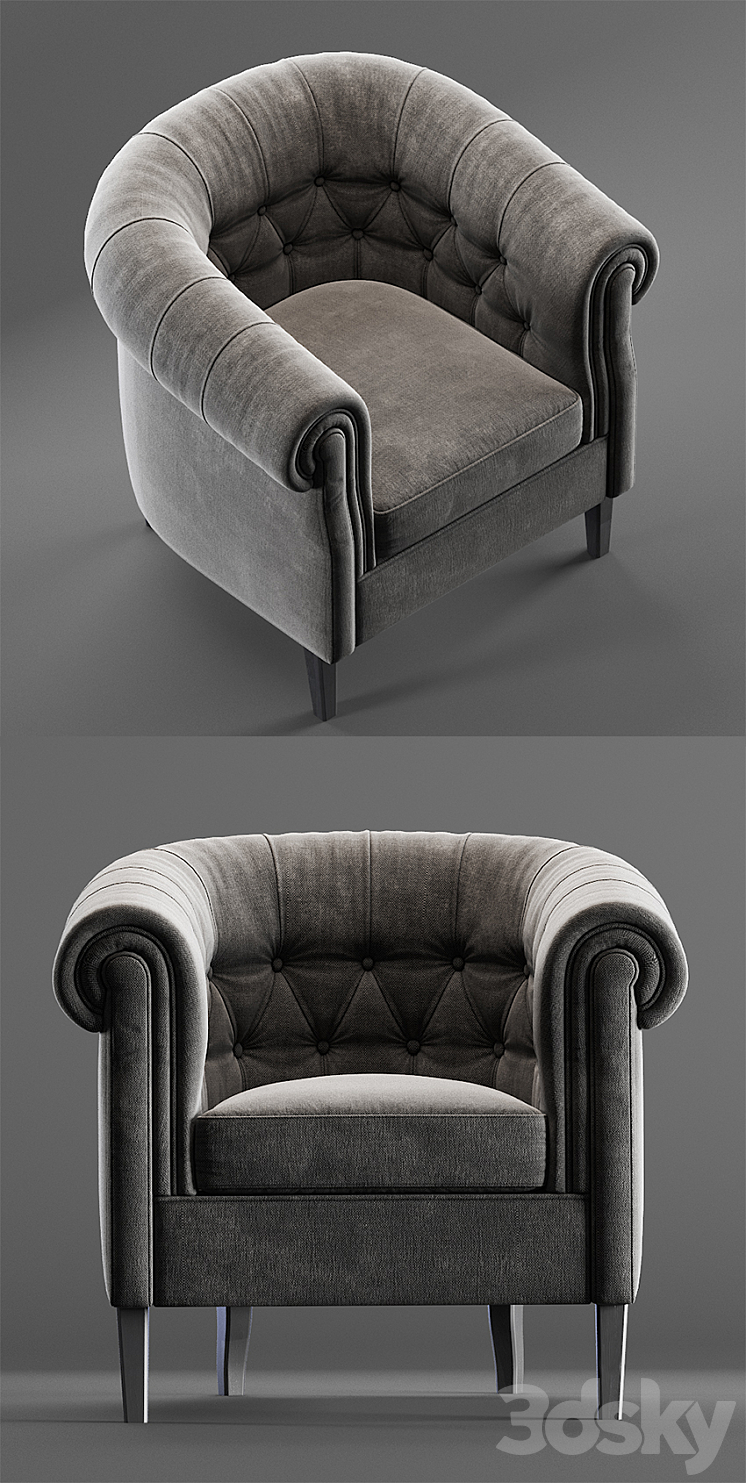 NATUZZI_QUEEN 3DS Max - thumbnail 2