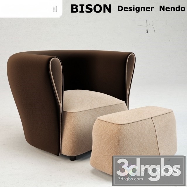 Nendo Bison Armchair 3dsmax Download - thumbnail 1