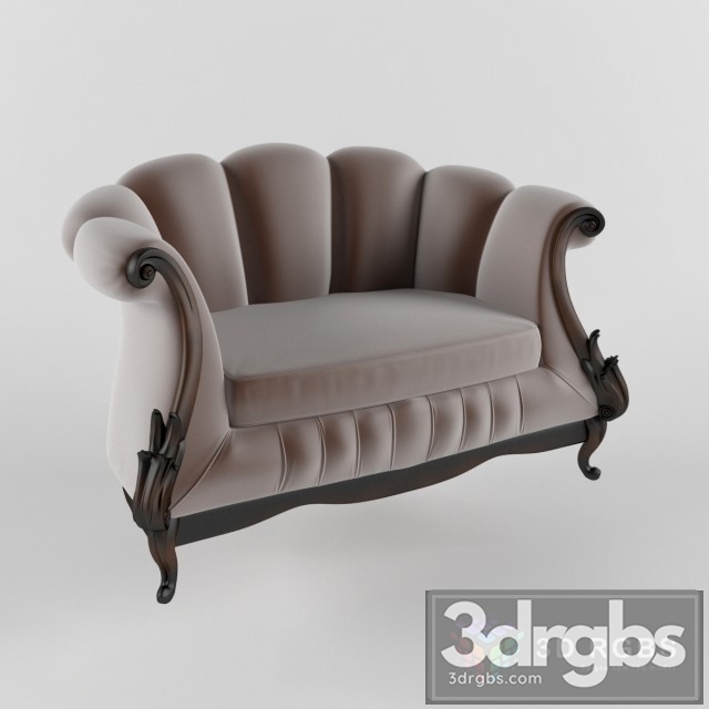 Neoclassic Luxury Arm Chair 3dsmax Download - thumbnail 1