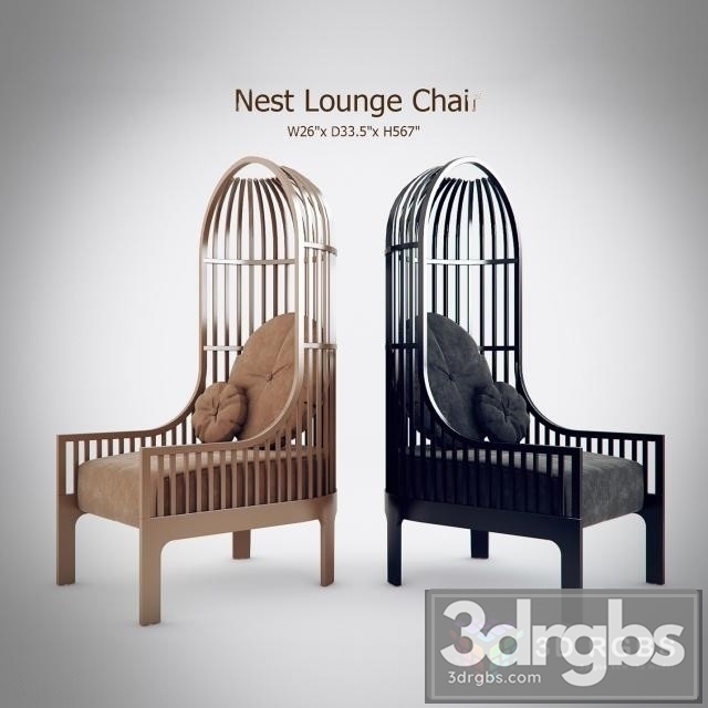 Nest Lounge Chair 3dsmax Download - thumbnail 1