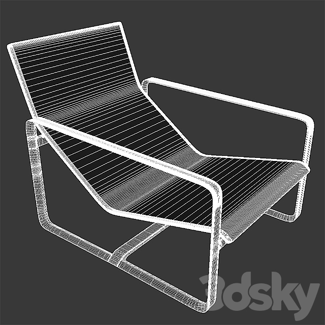 Neutra easy chair 3DS Max Model - thumbnail 3