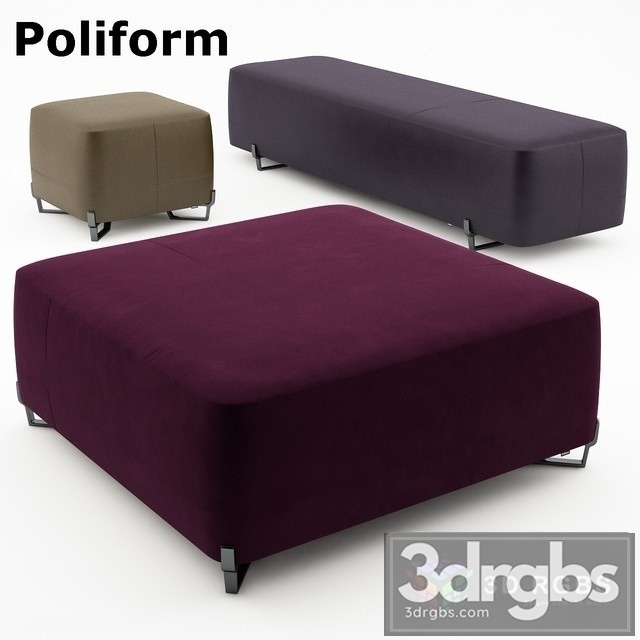 New York Poufs 3dsmax Download - thumbnail 1