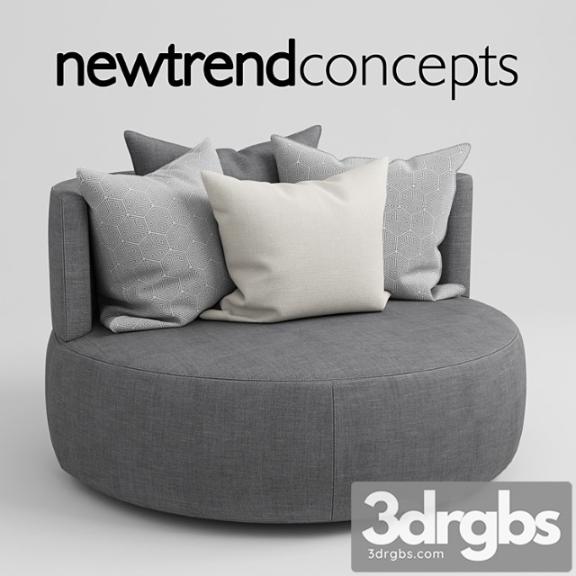 Newtrend concepts diva armchair 3dsmax Download - thumbnail 1